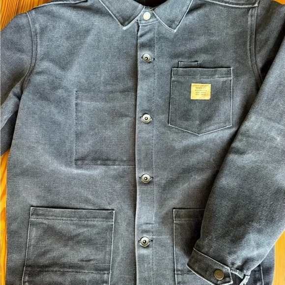Bradley Mountain Edison Chore Coat Size Men’s Medium - Stone Washed Black - Picture 1 of 14